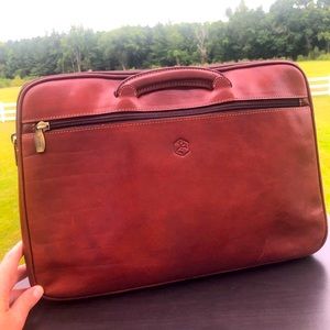 Valentina in Pell Cognac Leather Attaché